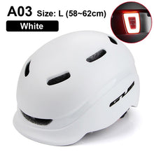 Load image into Gallery viewer, Bicycle Helmet with an integrated rechargeable LED light.