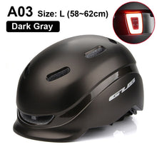 Load image into Gallery viewer, Bicycle Helmet with an integrated rechargeable LED light.